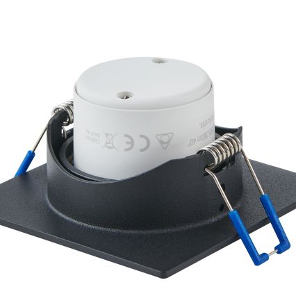 Eglo - SET van 3 dimbare inbouw-LED-spots LED/6,4W/230V 8,8x8,8 cm zwart