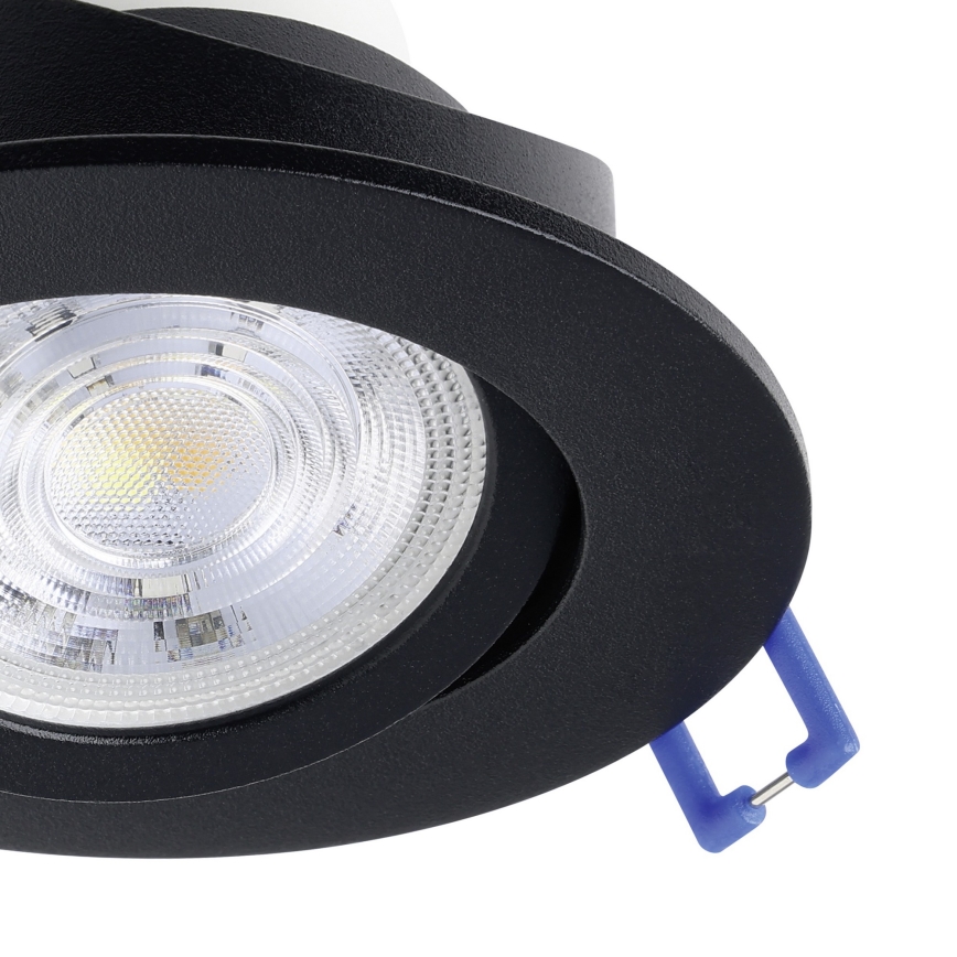 Eglo - Lot de 3 spots LED encastrables dimmables RGBW, 4,7 W, 230 V, 2700–6500 K, noir