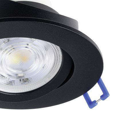 Eglo - Set van 3 dimbare RGBW LED-inbouwspots, 4,7W, 230V, 2700–6500K, zwart