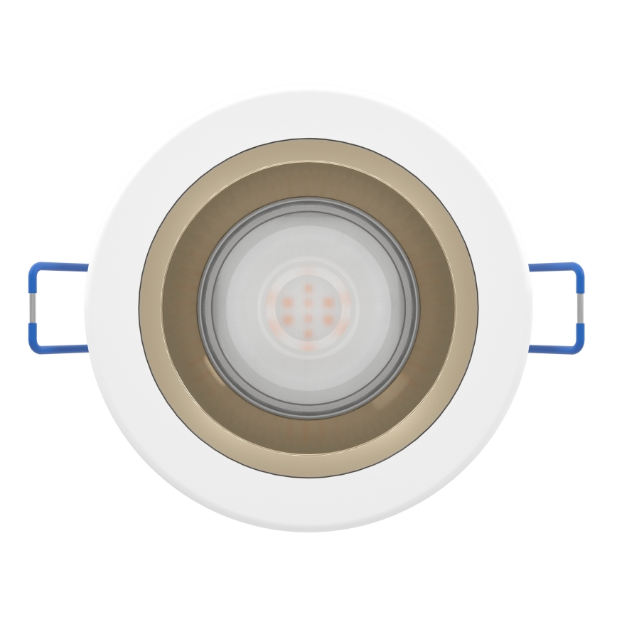 Eglo - Plafonnier encastré LED dimmable pour salle de bains/LED/4,8W/230V 2700/4000/6500K IP44 blanc/or
