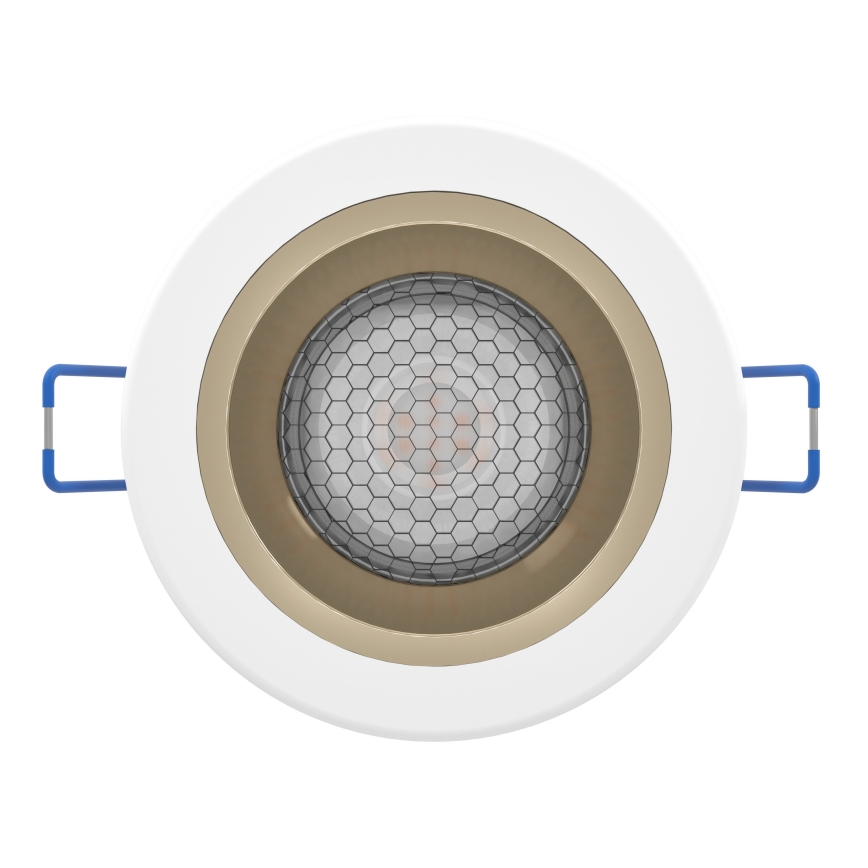 Eglo - Plafonnier encastré LED RGBW dimmable pour salle de bains LED/4,8 W/230 V 2700–6500 K IP44 blanc/doré