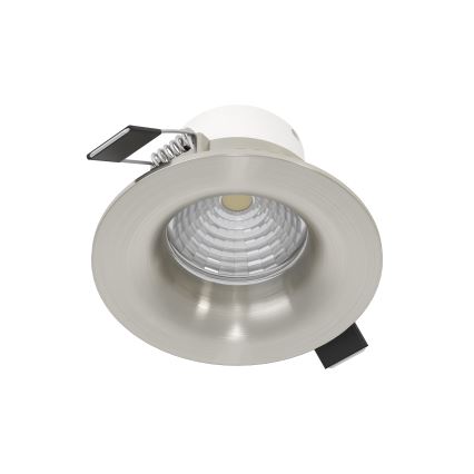 Eglo - Set van 3 dimbare LED-inbouwspots LED/6,4W/230V Ø 8,8 cm mat chroom