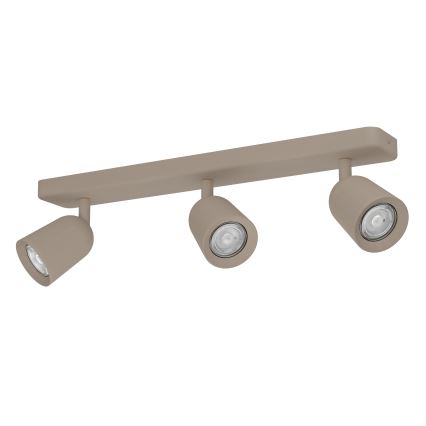 Eglo - Plafonnier à spots 3xGU10/10W/230V beige
