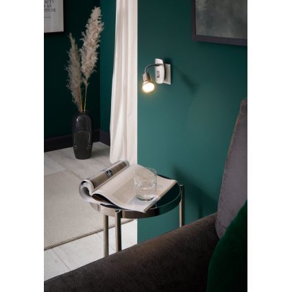 Eglo - Luminaire LED à brancher 1xGU10/2,8W/230V chrome mat