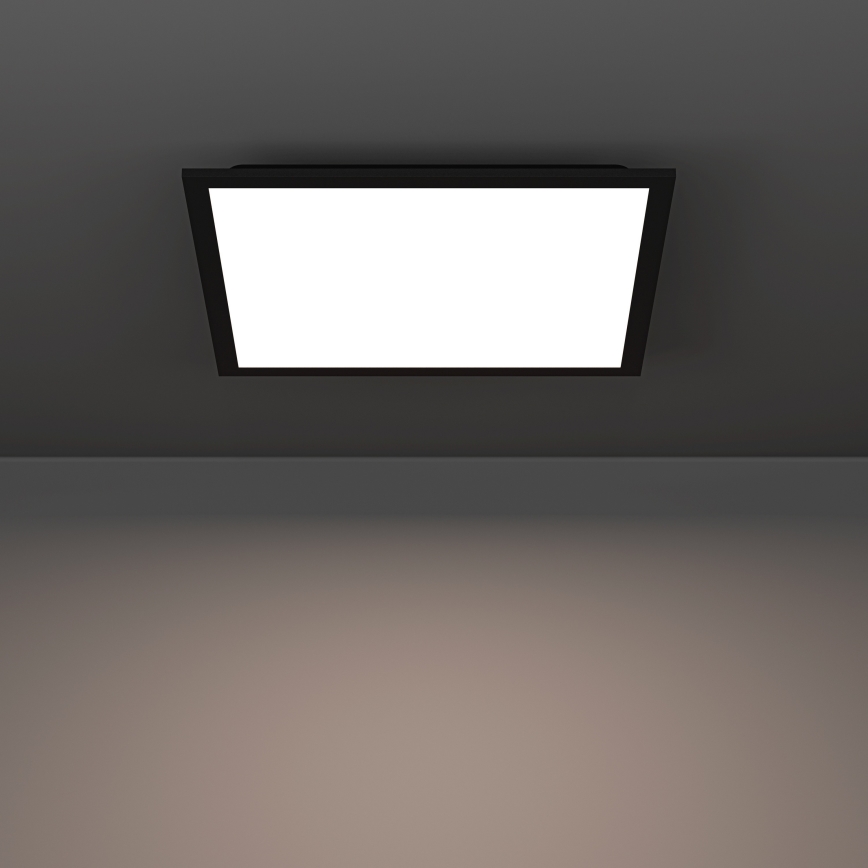 Eglo - LED plafondlamp LED/18,8W/230V 2700/4000/6500K 40x40 cm zwart