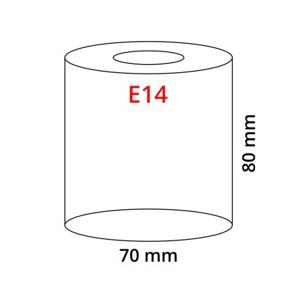 EGLO 90255 - Glas MY CHOICE E14 pr. 7 cm bruin