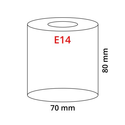 Eglo 90858 - Lampenkap voor kroonluchter, tafellamp, plafondlamp en spot MY CHOICE E14 diameter 7 cm zwart en wit