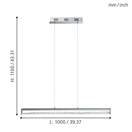 Eglo - Lustre LED avec fil 6xLED/6W/230V