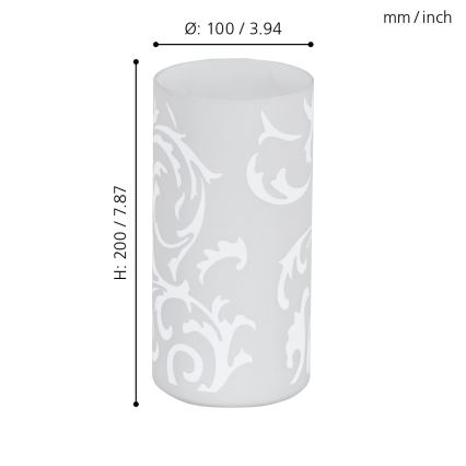 EGLO - Tafellamp 1xE14/60W/230V wit