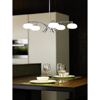 EGLO 91753 - Lustre LED sur tige ALEANDRO 5xLED/6W/230V