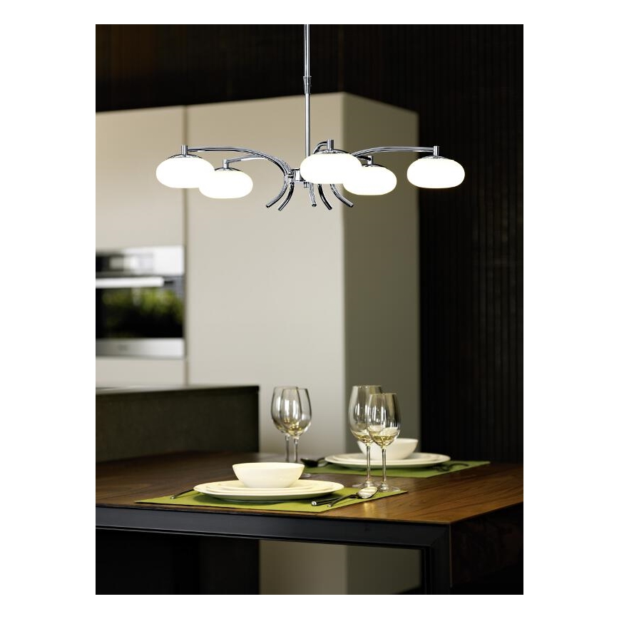 EGLO 91753 - Lustre LED sur tige ALEANDRO 5xLED/6W/230V