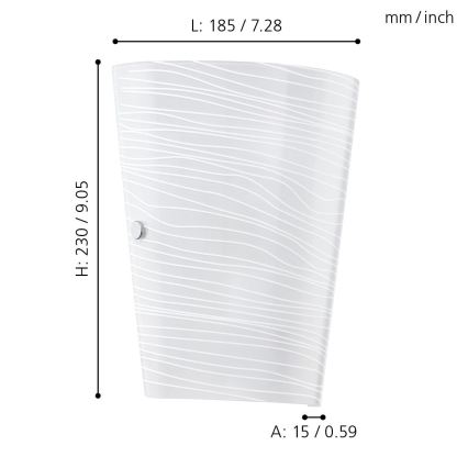 Eglo - Wandlamp 1xE27/60W/230V