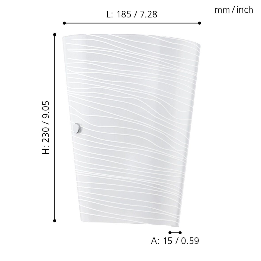 Eglo - Wandlamp 1xE27/60W/230V