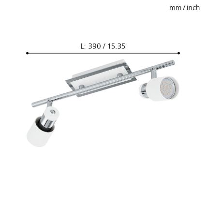 Eglo - Spot LED 2xGU10-LED/5W/230V