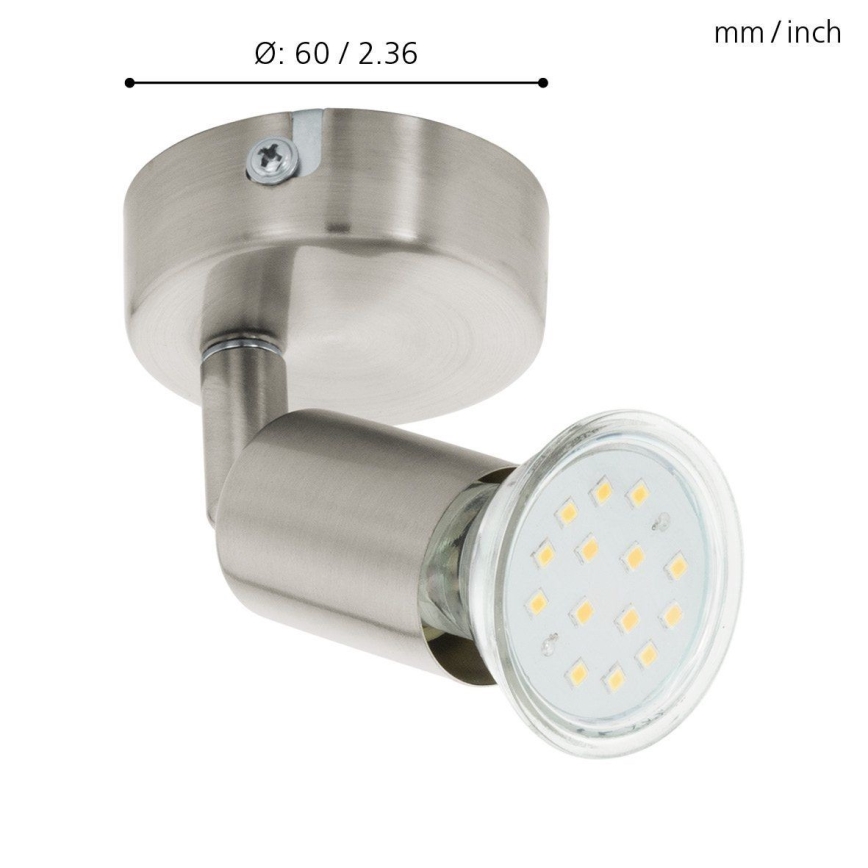 Eglo - Spot mural LED 1xGU10/2,8W/230V