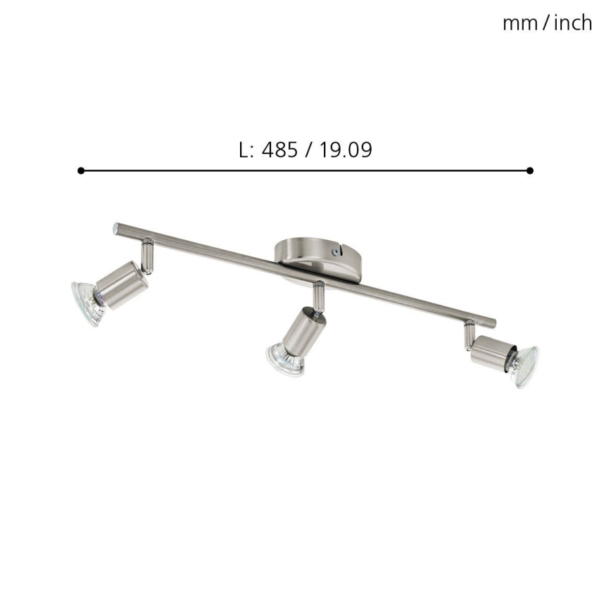 Eglo - LED spot 3xGU10-LED/2,8W/230V