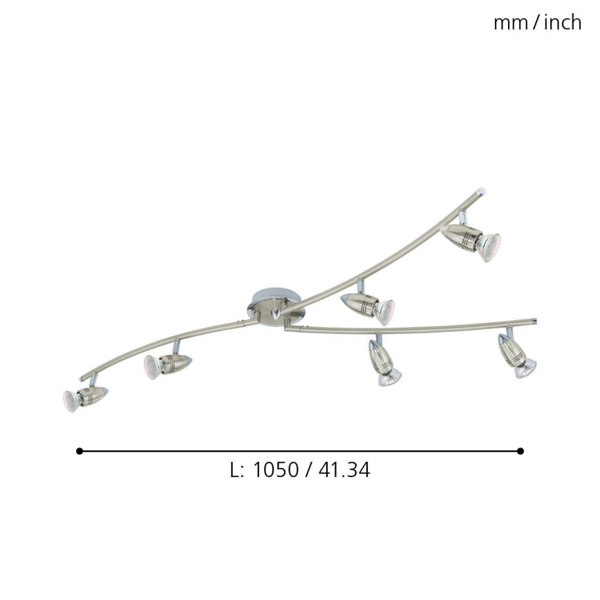 Eglo - Spot LED 6xGU10/3W/230V