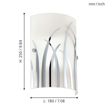 Eglo - Wandlamp 1xE14/42W/230V