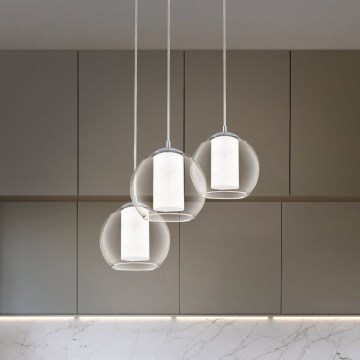Eglo 92762 - Hanglamp aan kabel BOLSANO 3xE27/60W