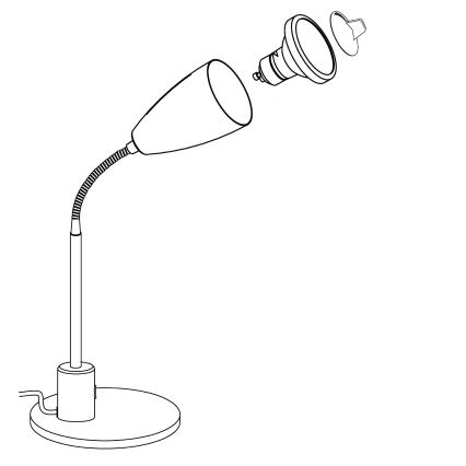 Eglo - Lampe de table LED 1xGU10/3W/230V