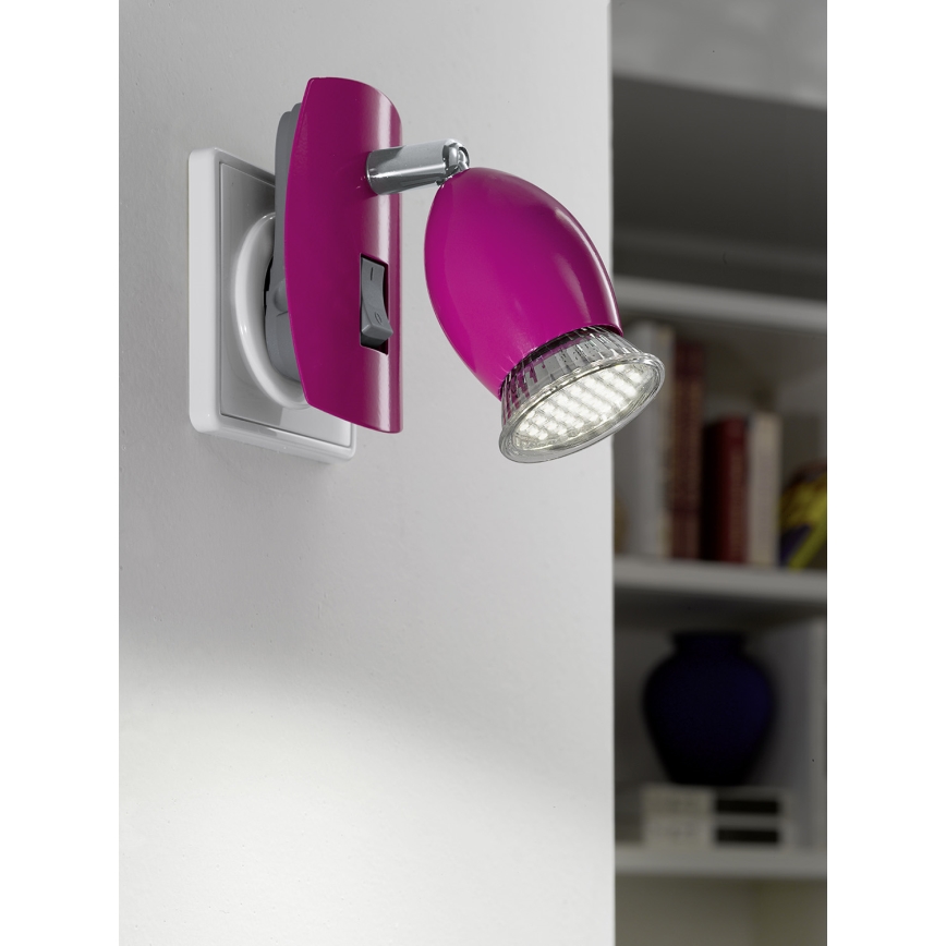 Eglo 92922 - LED Stopcontact lamp BRIVI 1 1xGU10-LED/3W/230V
