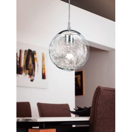 Eglo 93073 - LUBERIO hanglamp met kabel 1xE27/60W/230V Ø 25 cm