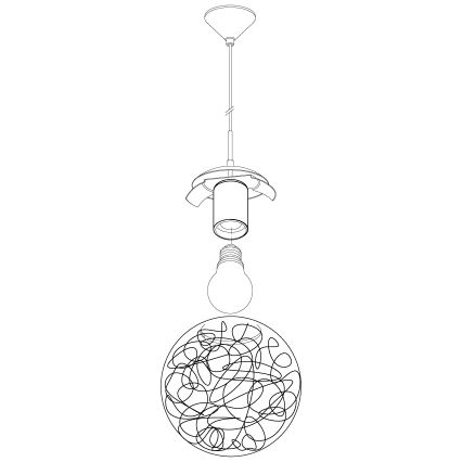 Eglo - Suspension 1xE27/60W/230V