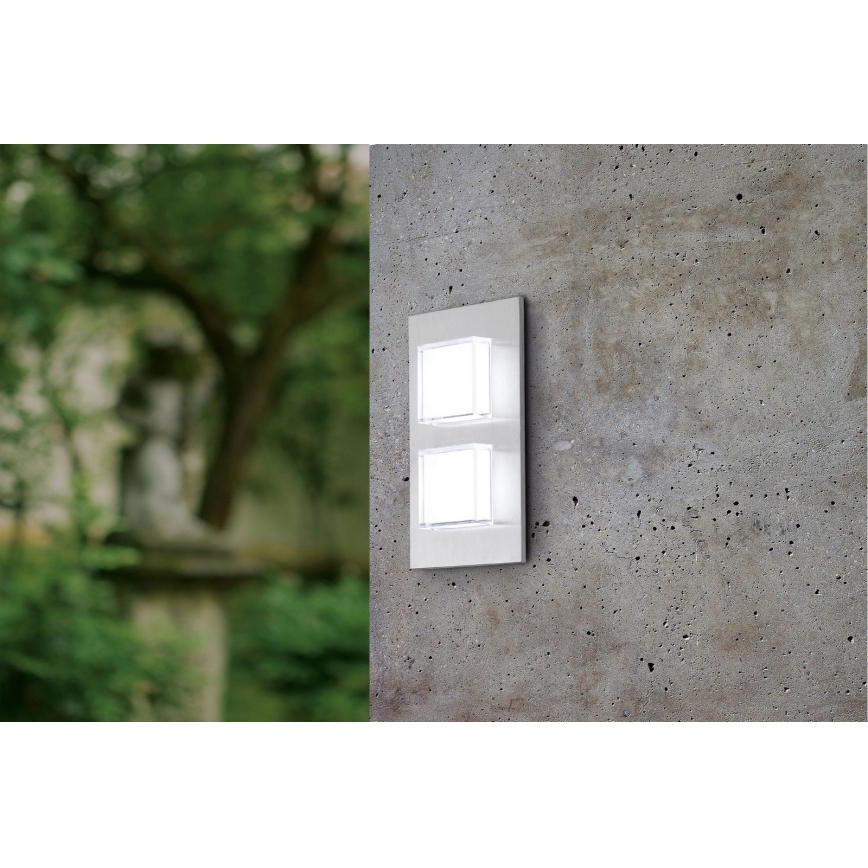 Eglo 93365 - LED Wandlamp voor buiten PIAS 2xLED/2,5W/230V IP44