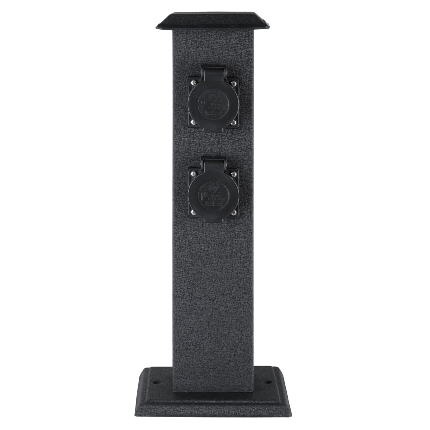 EGLO - Colonne de jardin extérieure avec prises SCHUKO IP44