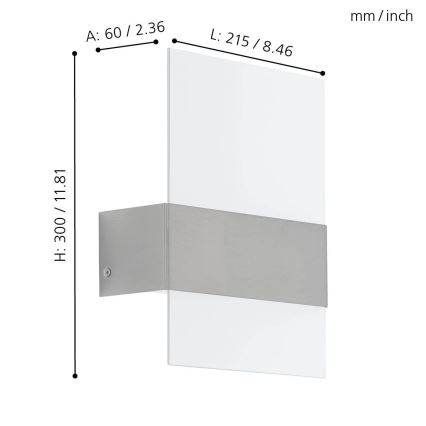 Eglo - éclairage LED extérieur 2xLED/2,5W/230V IP44