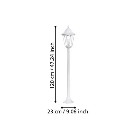 Eglo - Lampadaire extérieur E27/60W/230V IP44