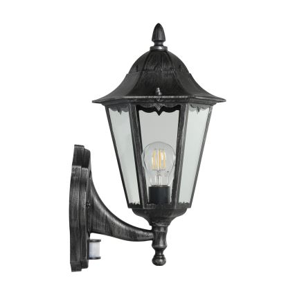 Eglo - Buiten wandlamp met sensor 1xE27/60W/230V IP44