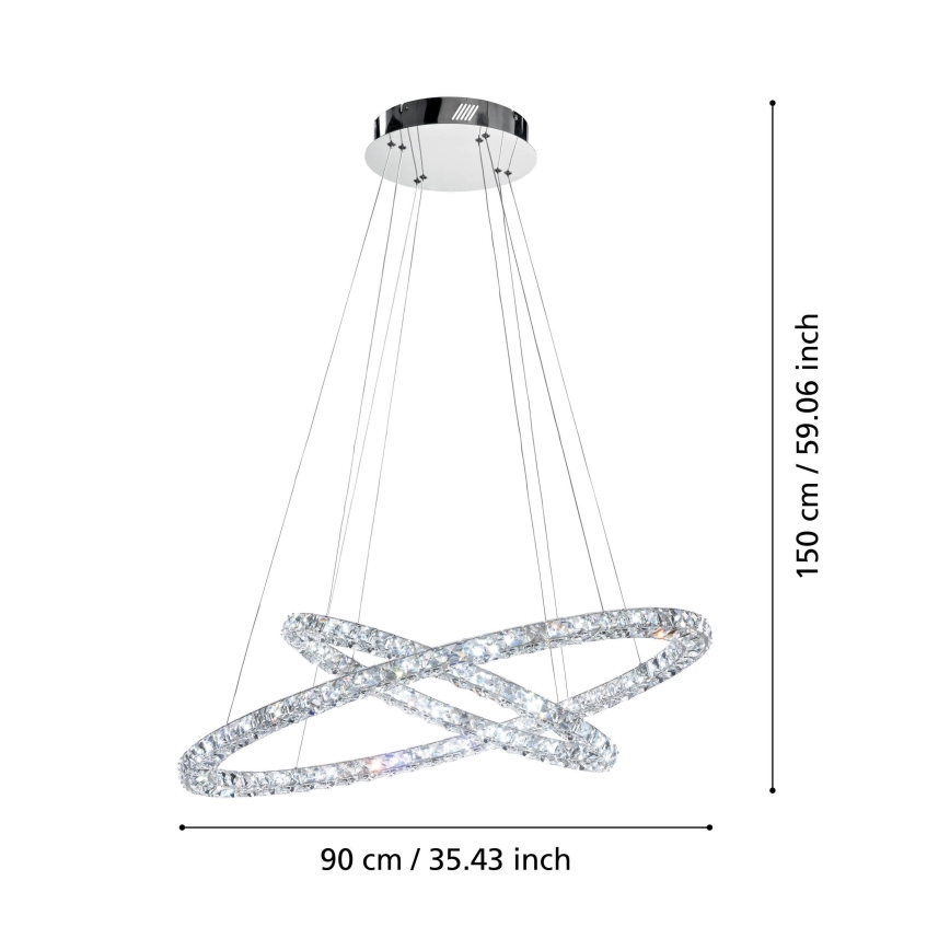 Eglo - LED Hanglamp aan een koord LED/56,1W/230V