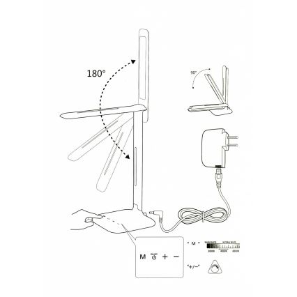 Eglo 93966 -  lampe de table CAUPO LED/2.9W/230V