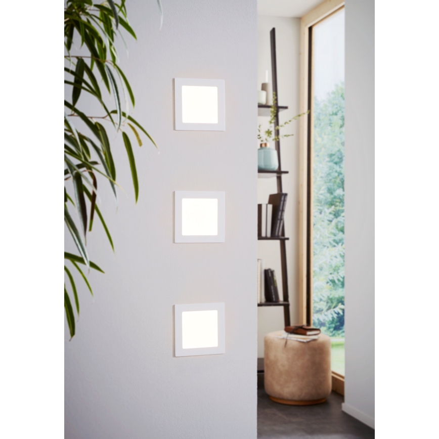 Eglo 94061 - Plafonnier encastré FUEVA 1 LED/10,95W/230V 17x17 cm