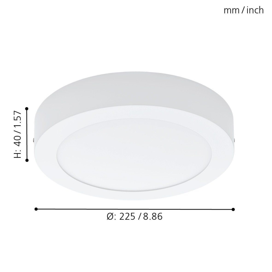 Eglo 94075 - Plafonnier FUEVA 1 LED/16,47W/230V