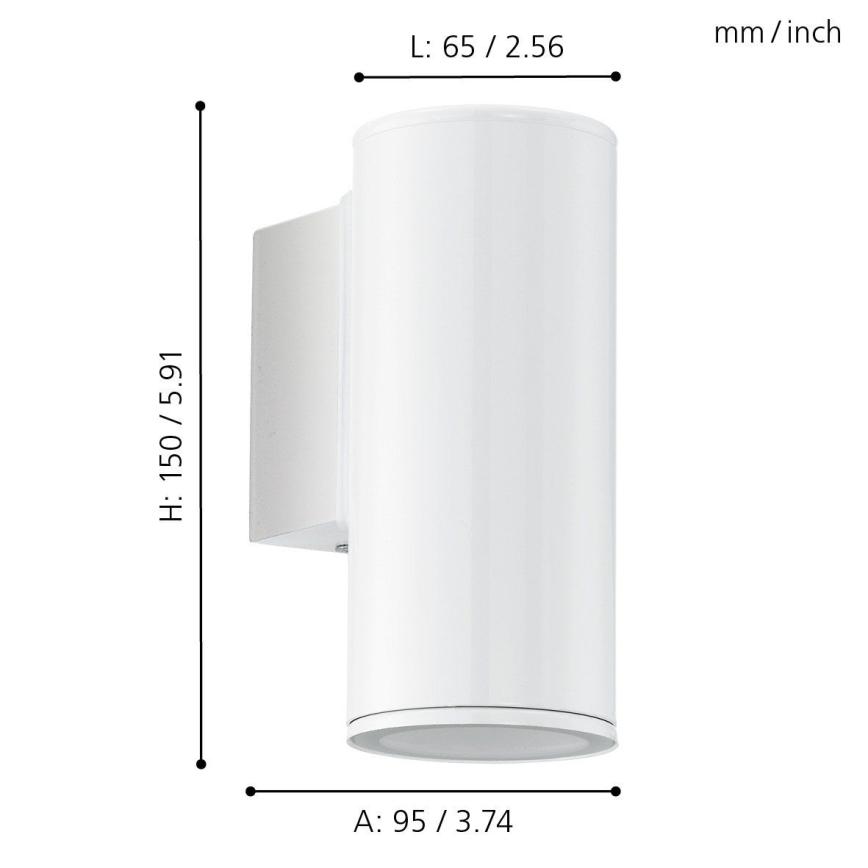Eglo - Éclairages extérieurs LED 1xGU10/3W/230V IP44