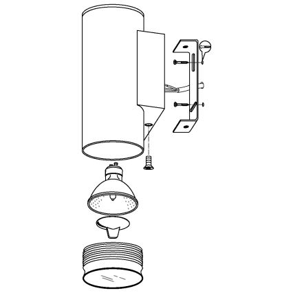 Eglo - LED Buitenlamp 1xGU10/3W/230V IP44