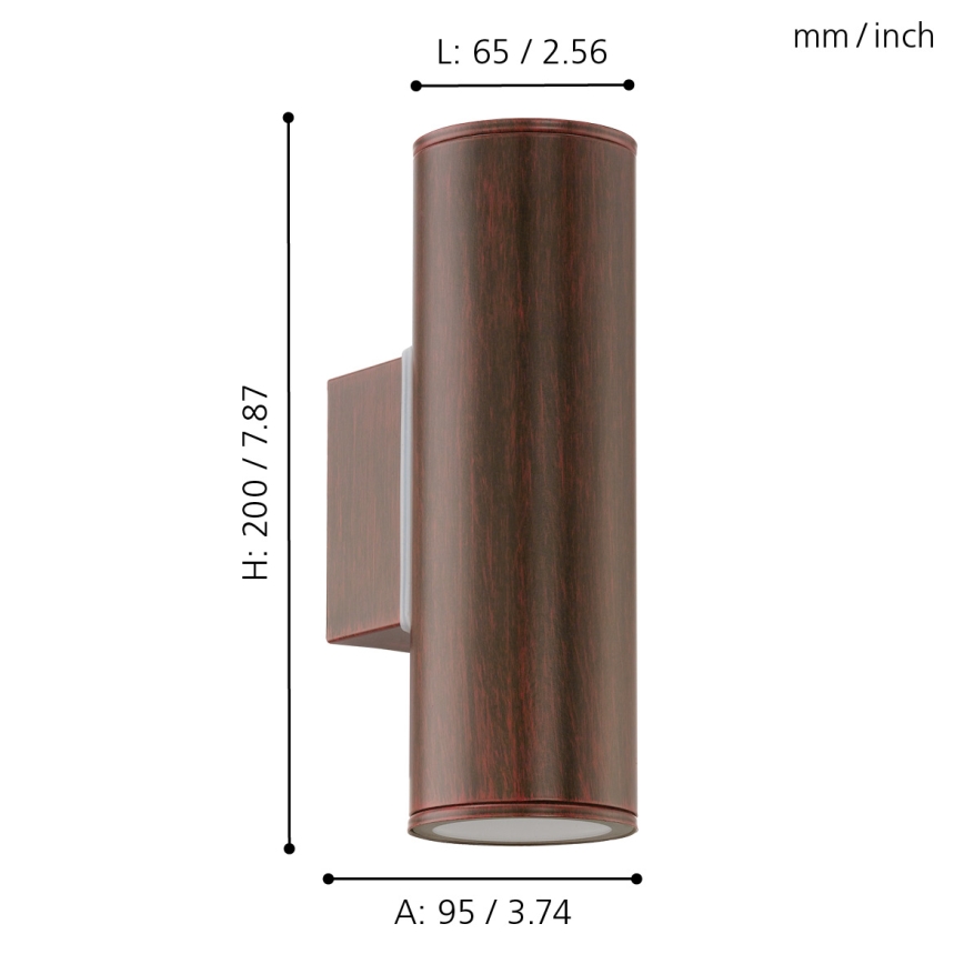 Eglo - Éclairage LED d'extérieur 2xGU10/3W/230V IP44