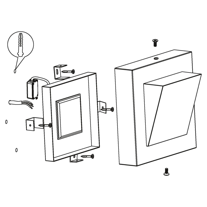 Eglo 94114 - Luminaire extérieur LED GALARY 1 LED/3,7W/230V IP44