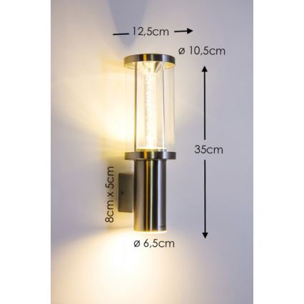 Eglo - éclairage LED extérieur 1xGU10/3W + 1xLED/3,7W IP44