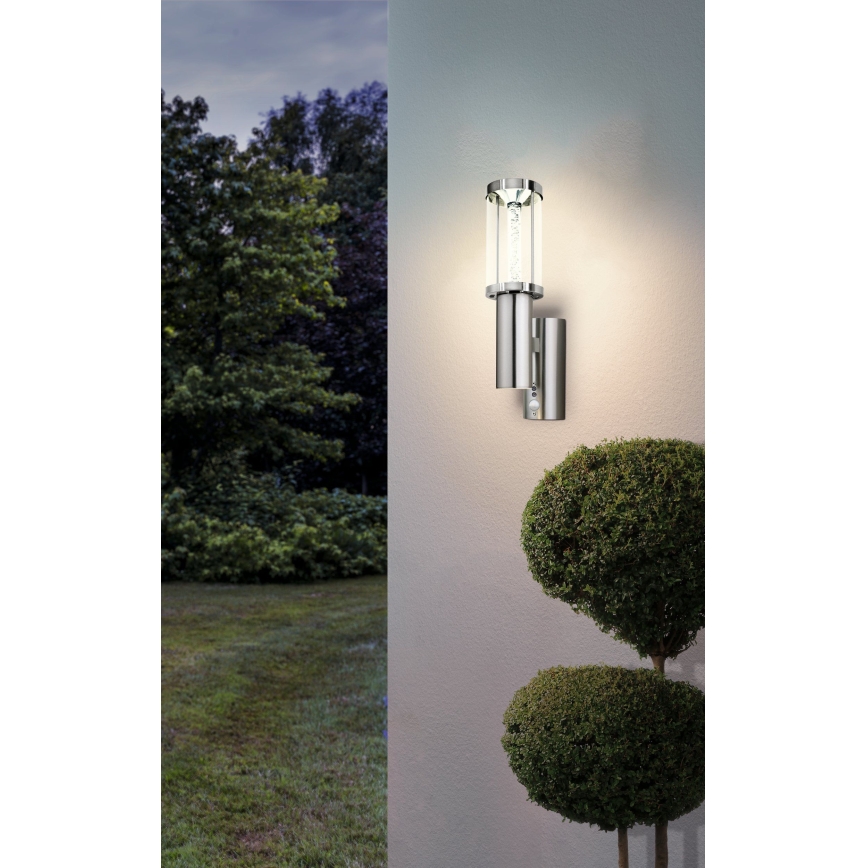 Eglo - Éclairage extérieur LED avec détecteur 1xGU10/3W + LED/3,7W IP44