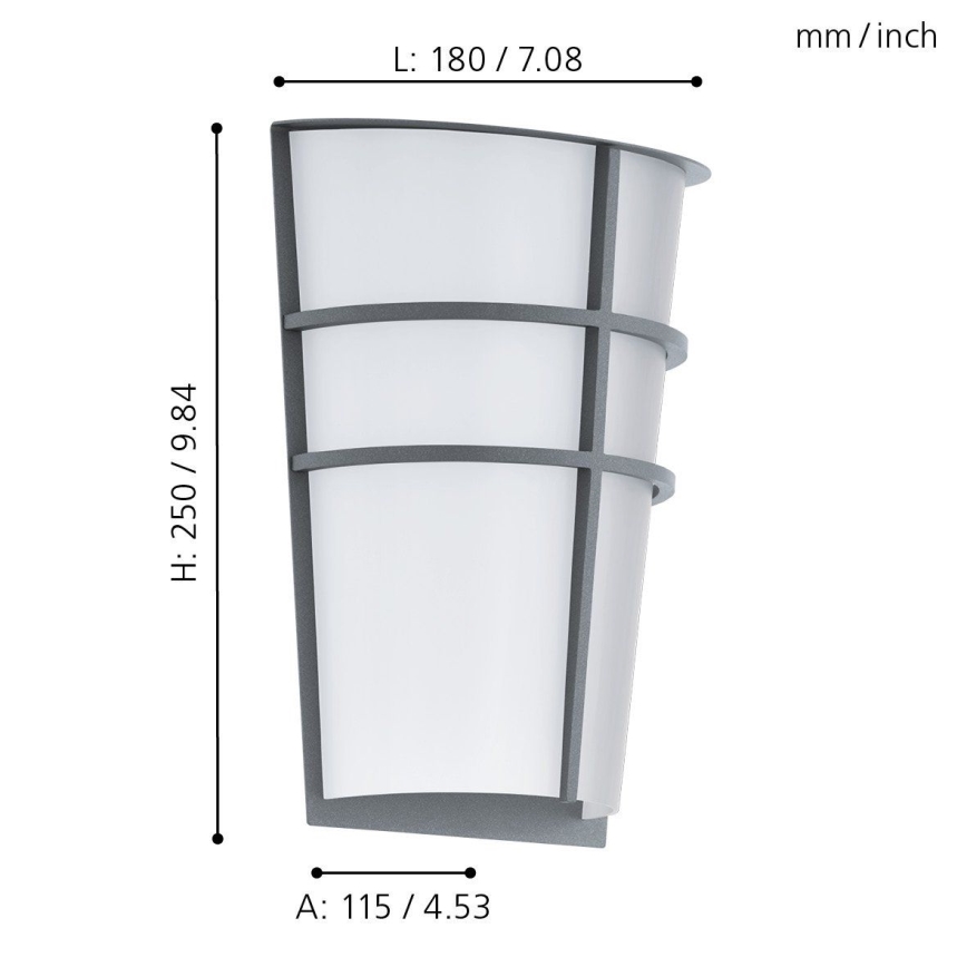 Eglo 94137 - LED Buitenlamp BREGANZO 2xLED/2,5W/230V IP44