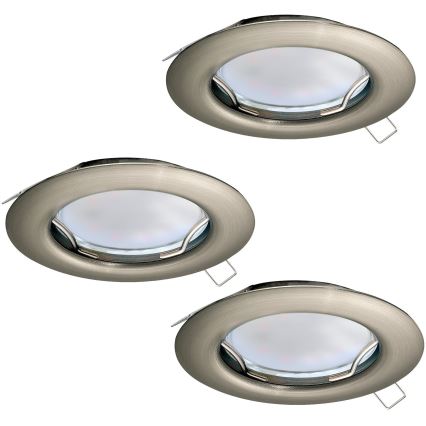 Eglo - SET 3x LED Inbouwspot PENETO 3xGU10-LED/3W/230V