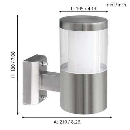 Eglo - LED Buitenlamp 1 1xLED/3,7W/230V IP44