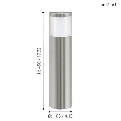 Eglo - Éclairage extérieur LED 1xLED/3,7W/230V IP44