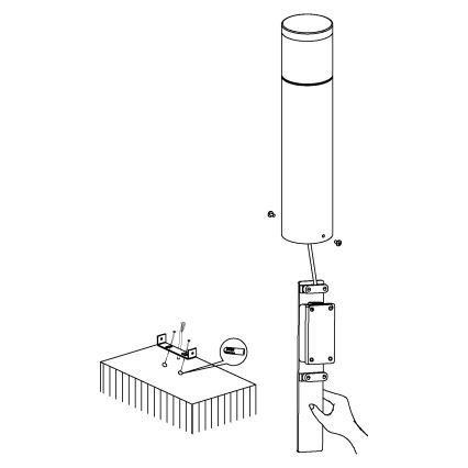 Eglo - LED buitenverlichting LED/3,7W/230V IP44