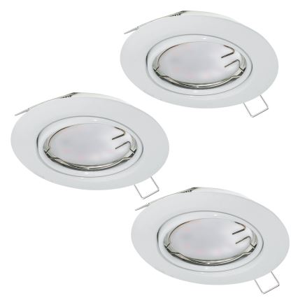 Eglo - SET van 3 LED-inbouwspots PENETO 1xGU10-LED/5W/230V
