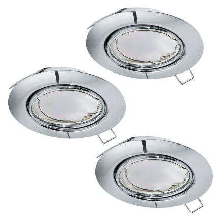 Eglo - SET 3x LED Inbouwspot PENETO 3xGU10-LED/5W/230V