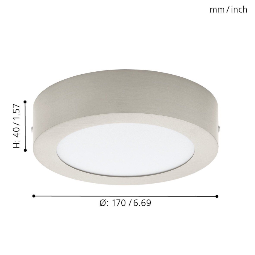 Eglo 94523 - LED-plafondlamp FUEVA 1 LED/10,9W/230V Ø 17 cm